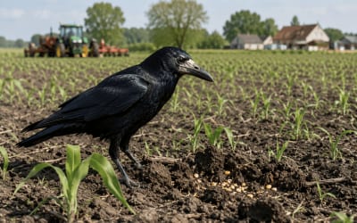 Le corbeau est-il nuisible ? Réglementation et solutions